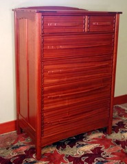 Greene & Greene inspired Custom Highboy Chest with Ebony Pegs